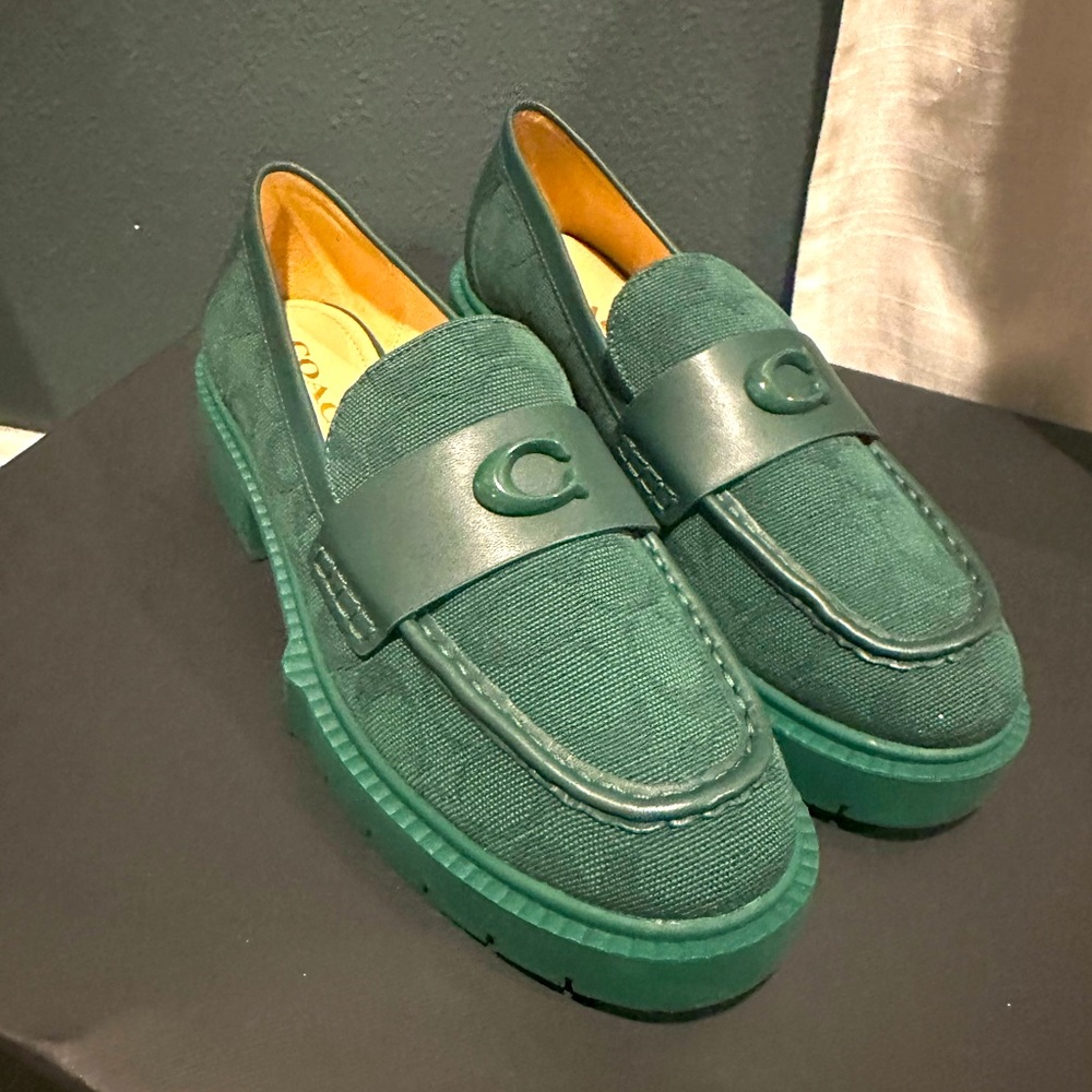 Coach Leah Loafer in signature Jacquard